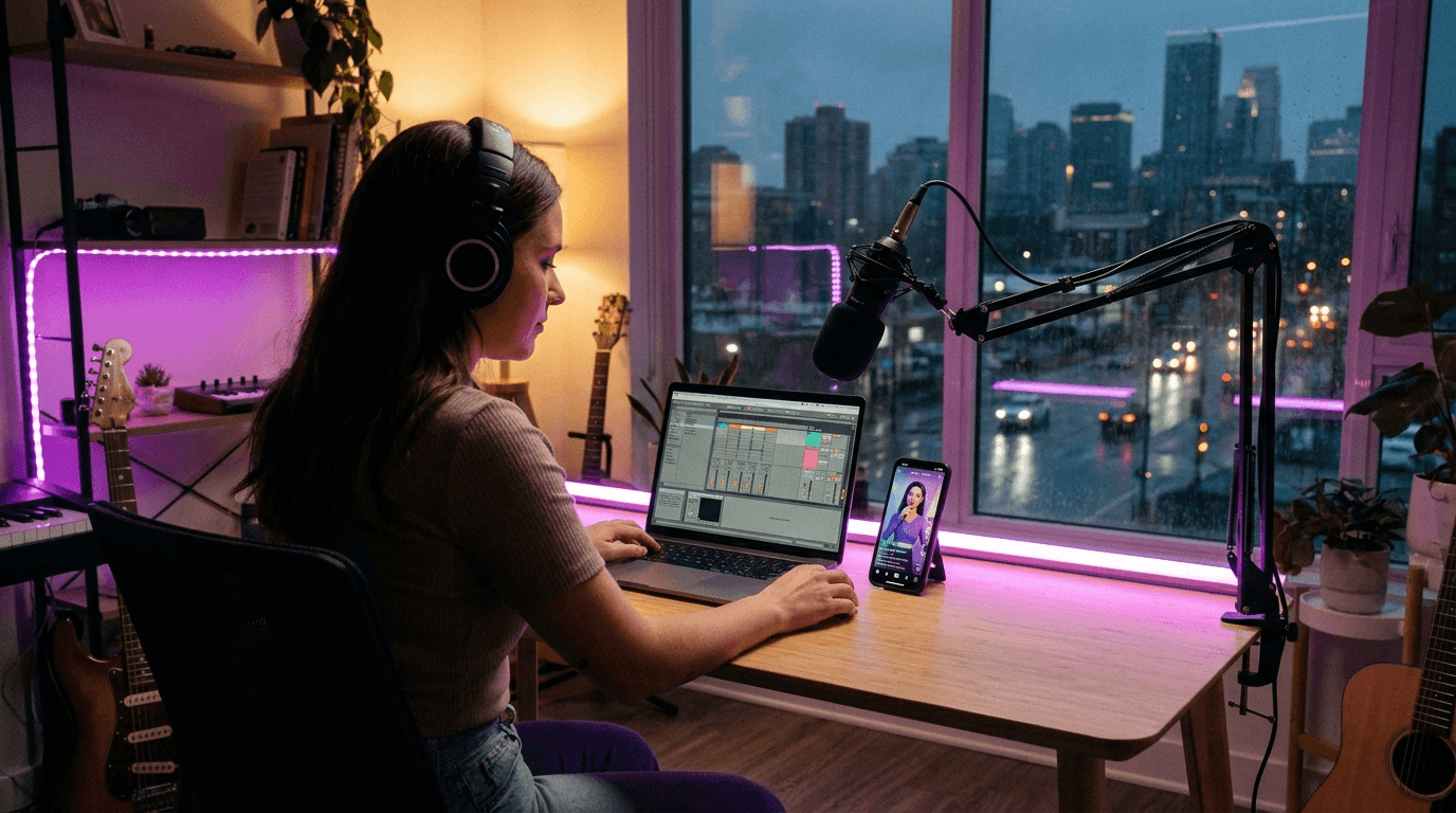 Cover song videos for TikTok and Instagram using AI music video maker
