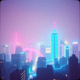 Cover art for the AI-generated song Through the Pulse of the Night