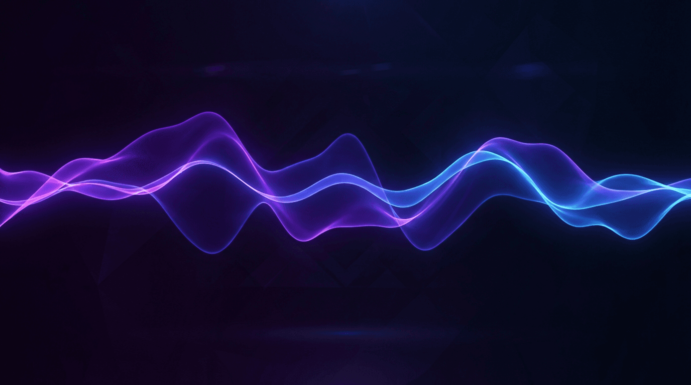 AI sound wave visualization